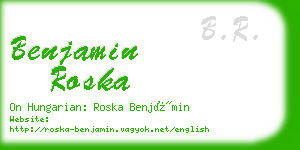 benjamin roska business card